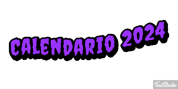 Calendario 2024 Efekt tekstowy