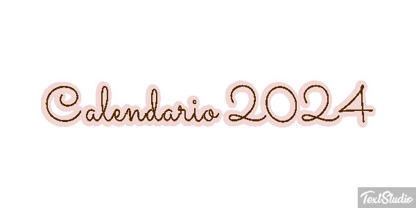 Calendario 2024 Efekt tekstowy
