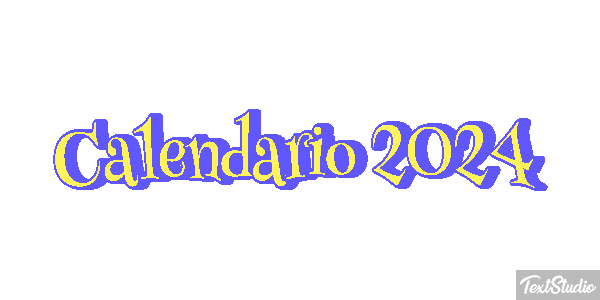 Calendario 2024 Efekt tekstowy