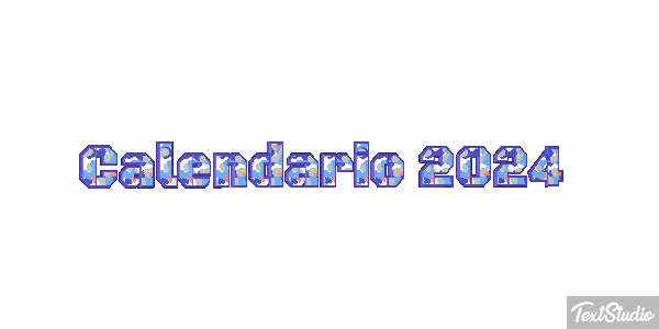 Calendario 2024 Efekt tekstowy