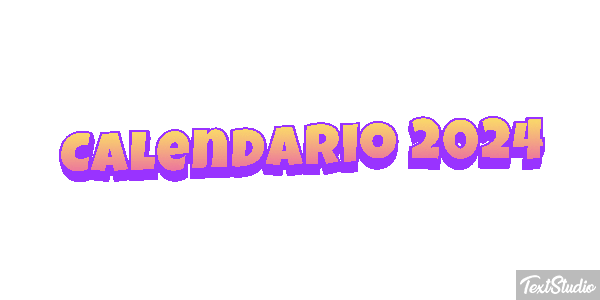 Calendario 2024 Efekt tekstowy