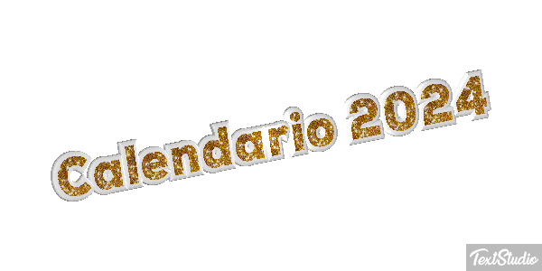 Calendario 2024 Efekt tekstowy