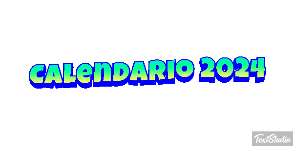 Calendario 2024 Efekt tekstowy