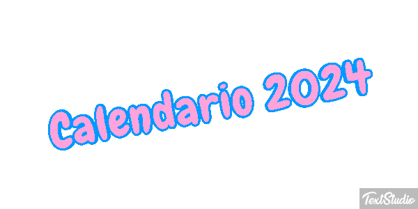 Calendario 2024 Efekt tekstowy