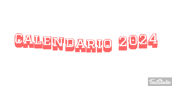 Calendario 2024 Efekt tekstowy