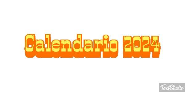 Calendario 2024 Efekt tekstowy