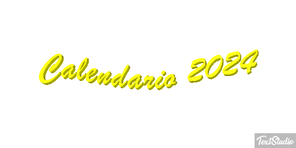 Calendario 2024 Efekt tekstowy