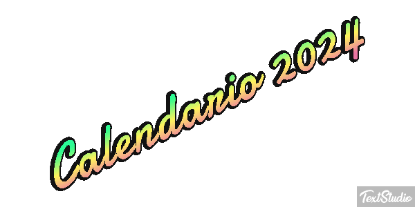 Calendario 2024 Efekt tekstowy
