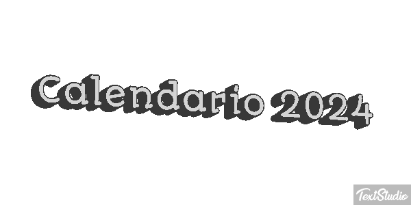Calendario 2024 Efekt tekstowy