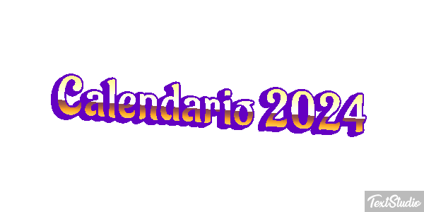 Calendario 2024 Efekt tekstowy