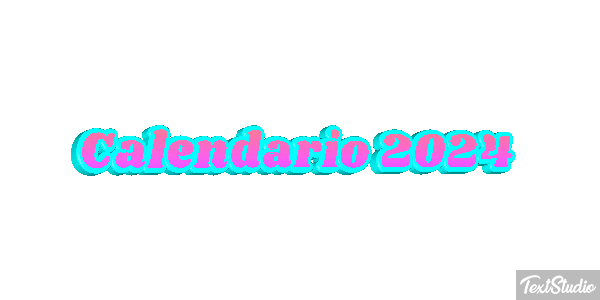 Calendario 2024 Efekt tekstowy