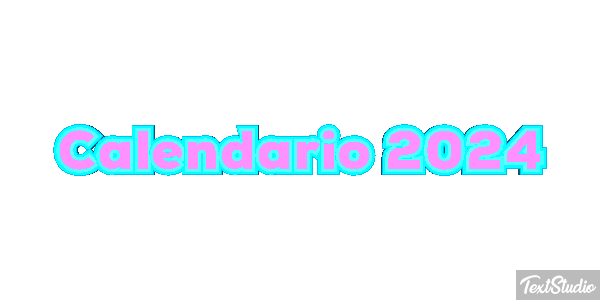 Calendario 2024 Efekt tekstowy
