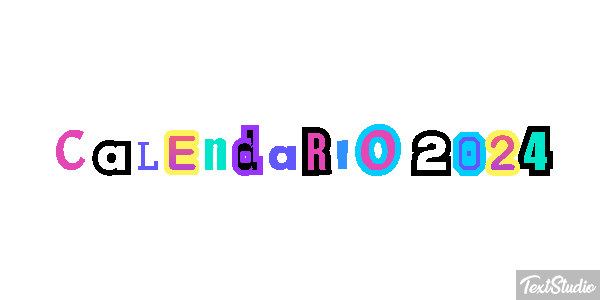 Calendario 2024 Efekt tekstowy