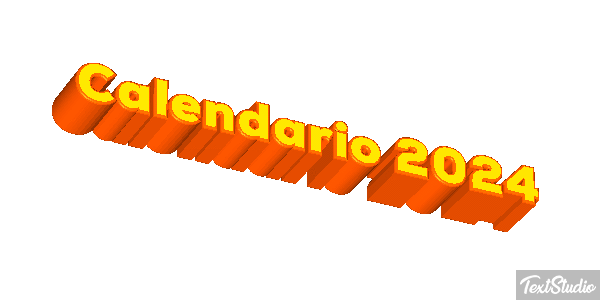 Calendario 2024 Efekt tekstowy