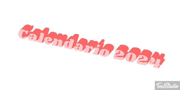 Calendario 2024 Efekt tekstowy