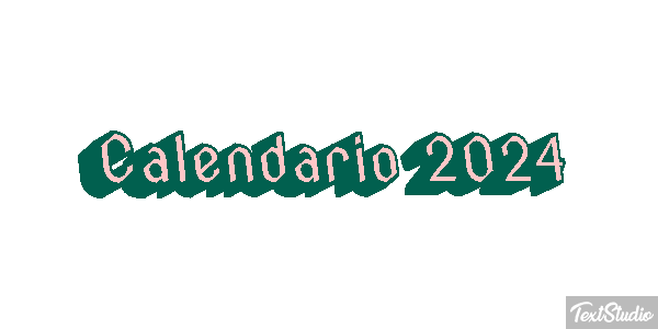 Calendario 2024 Efekt tekstowy