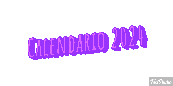 Calendario 2024 Efekt tekstowy