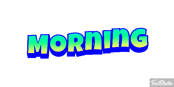 Morning Efecto de texto