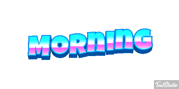 Morning Efecto de texto