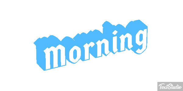 Morning Efecto de texto