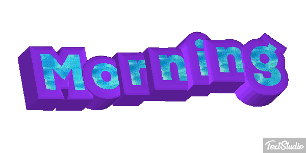 Morning Efecto de texto