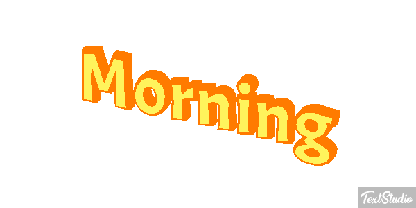 Morning Efecto de texto