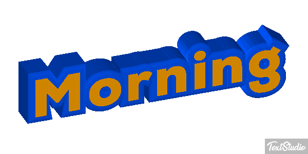 Morning Efecto de texto