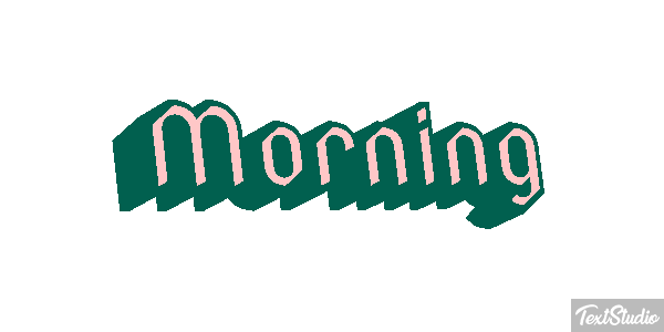 Morning Efecto de texto