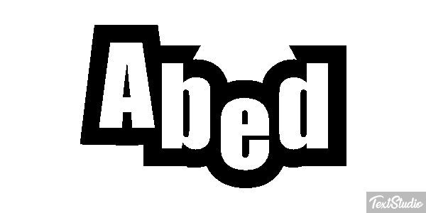 Abed Text effect