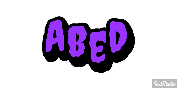 Abed Text effect
