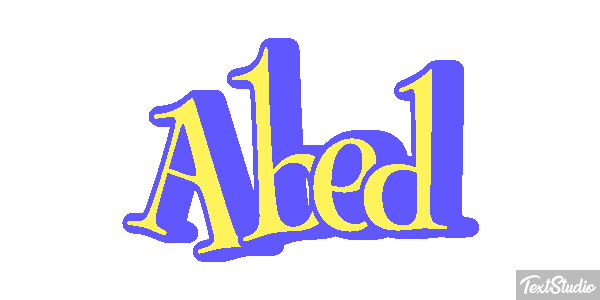Abed Text effect
