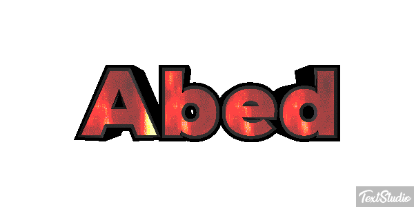 Abed Text effect