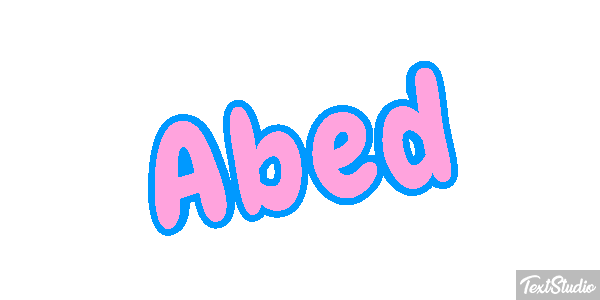 Abed Text effect