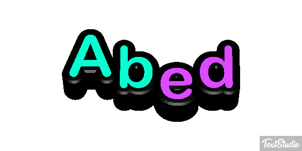 Abed Text effect