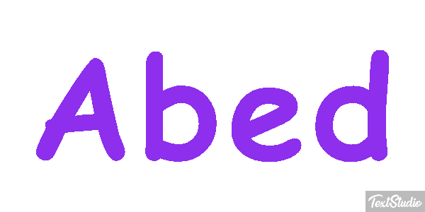 Abed Text effect
