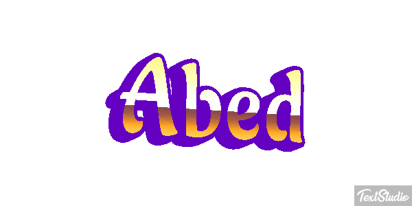 Abed Text effect