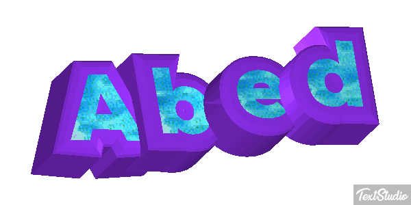 Abed Text effect