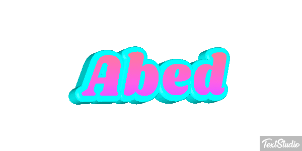 Abed Text effect