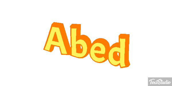 Abed Text effect