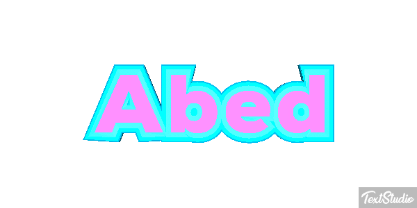 Abed Text effect