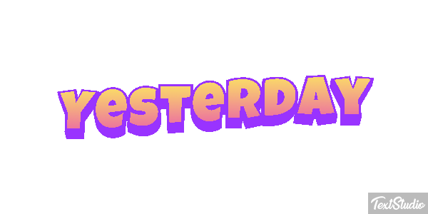 Yesterday Efecto de texto