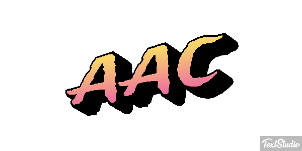 AAC Text effect