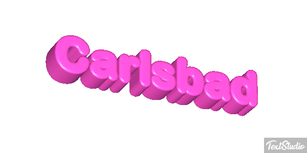 Carlsbad Effet de texte