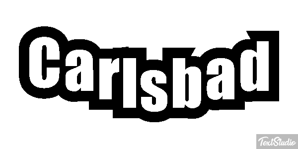 Carlsbad Effet de texte
