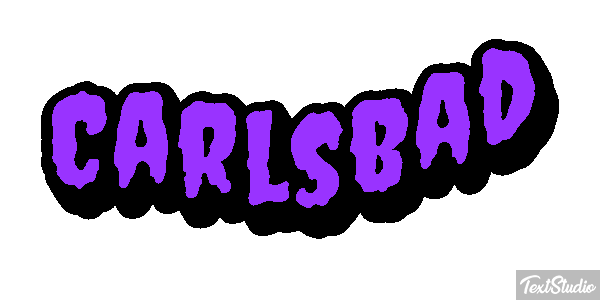 Carlsbad Effet de texte