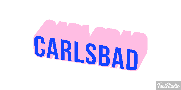 Carlsbad Effet de texte