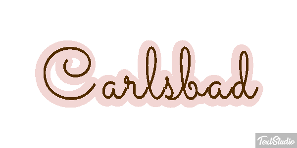 Carlsbad Effet de texte