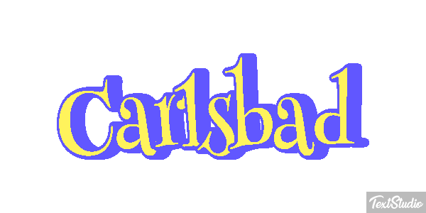 Carlsbad Effet de texte