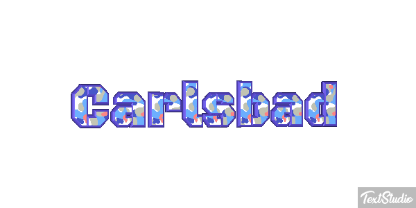Carlsbad Effet de texte