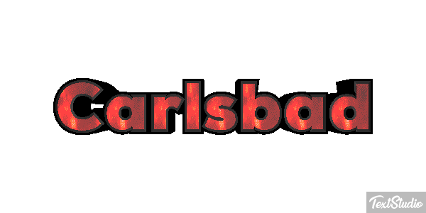 Carlsbad Effet de texte